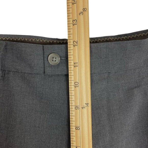 1926 Originals Men's Grey Pants Size 36x32 Straight Fit Flat Front Slash Pockets - Picture 11 of 12